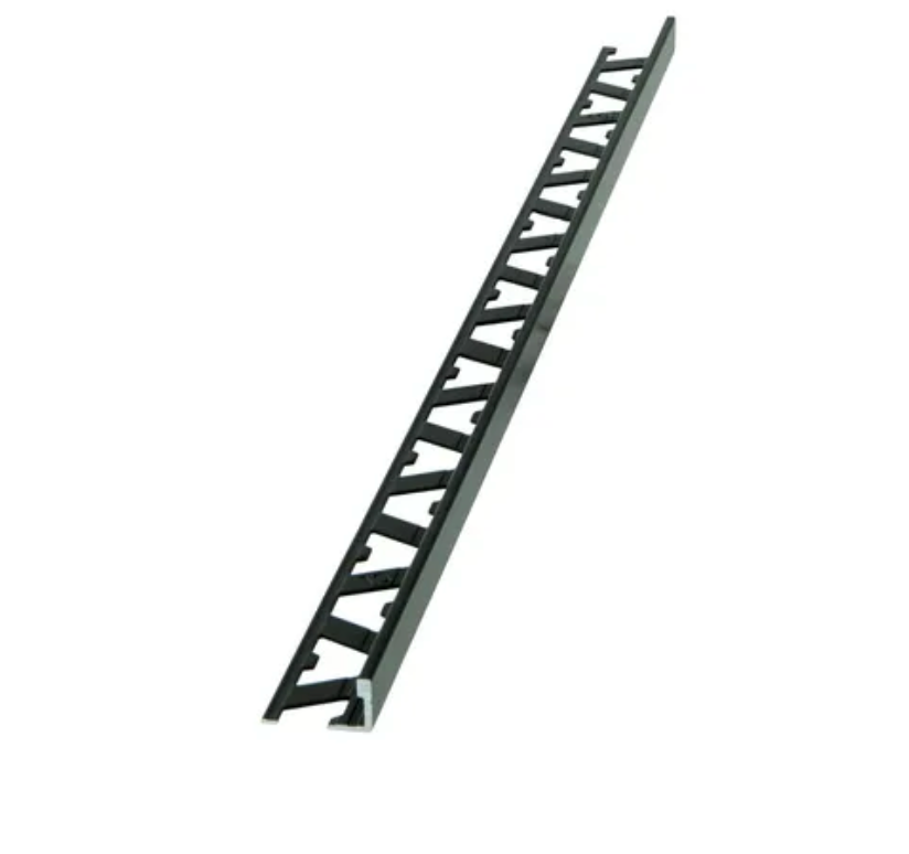 Aluminium L Angle Tile Trim Black Matt