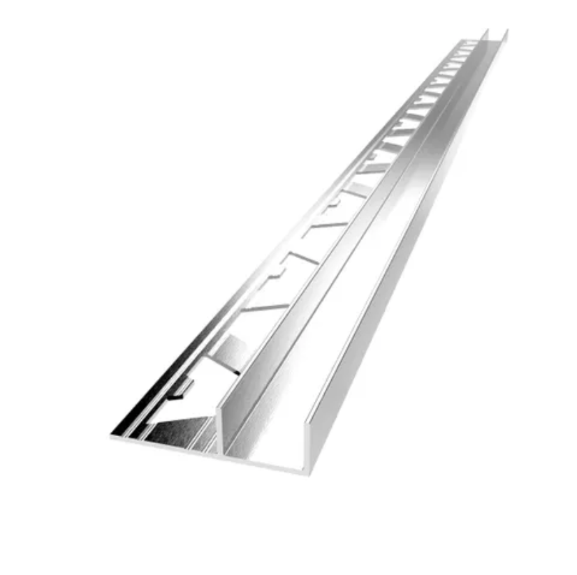 Aluminium Channel trim bright silver