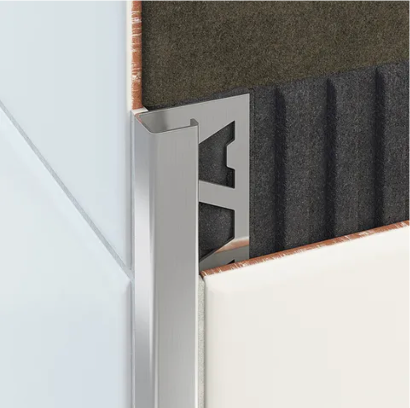 Stainless Square Stell Tile Trim Brushed 304 Grade