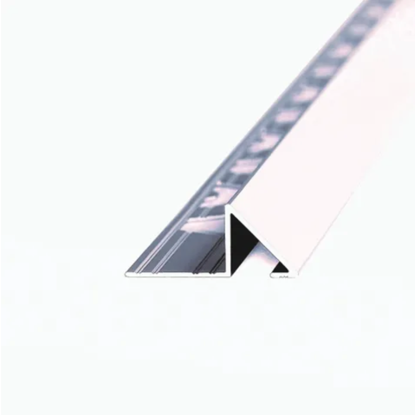 Aluminium Triangular Tile Trim Matt Silver