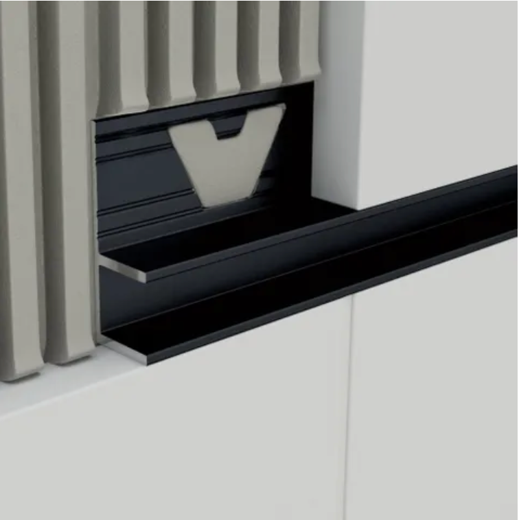 Aluminium Channel trim Matt Black