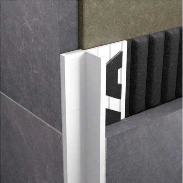 Aluminium Birds Mouth Trim White tiletrim24.au 