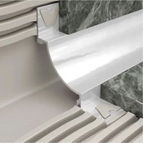 Aluminium Cove Trim White tiletrim24.au 