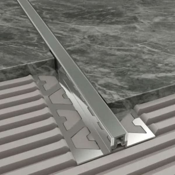 Aluminium Movement Joint Trim Grey tiletrim.au 