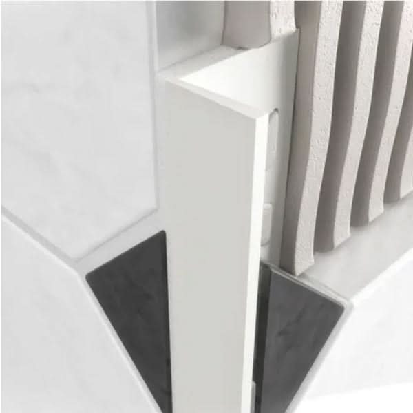 PVC L Angel Tile Trim White Tile Trim alltrim 