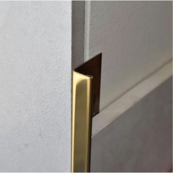 Stainless Steel L Angle Tile Trim Polished Gold Tile Trim alltrim 