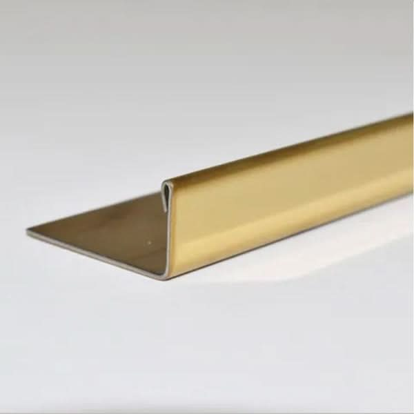 Stainless Steel L Angle Tile Trim Polished Gold Tile Trim alltrim 