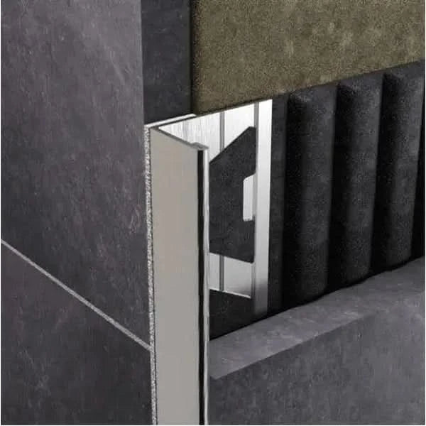 Stainless Steel L Shape Trim Brushed 304 Grade Tile Trim alltrim 