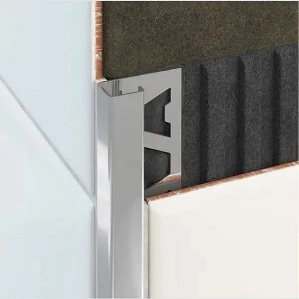 Stainless Steel Square Tile Trim Polished 316 Grade Amark group 