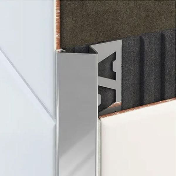 Stainless Steel Triangel Tile Trim Polished 316 Grade tiletrim.au 