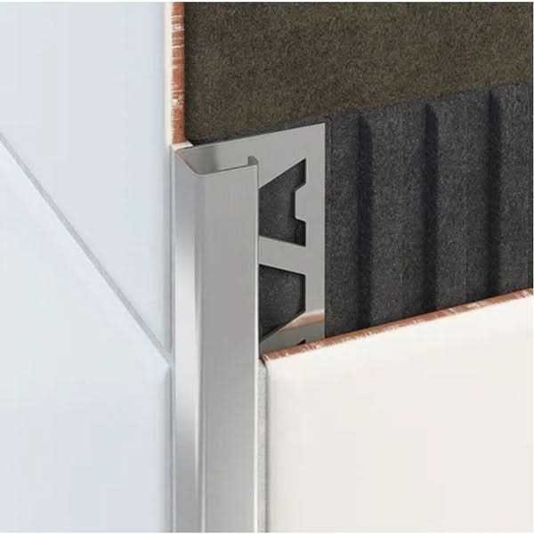 Stainless Stell Square Tile Trim Brushed 304 Grade Amark group 